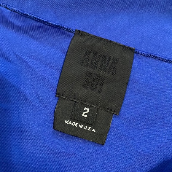 Anna Sui Blue Sleeveless Slip Dress 2 - Picture 4 of 5